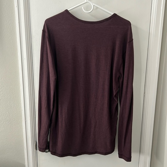 Lululemon Long Sleeve Maroon Shirt - Picture 2 of 3